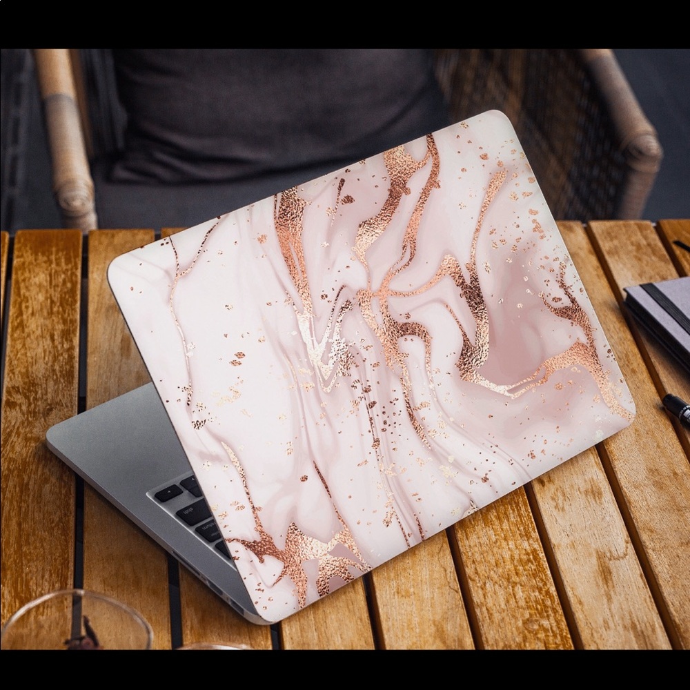 BRAND NEW Pink Marble Texture Laptop 13” Skin
